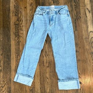 abercrombie Light Blue High-Rise Jeans